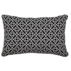 Coussin rectangulaire en tissu acrylique coloris reglisse Fermob Lorette - 68 x 44 cm