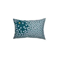 Coussin trèfle Fermob coloris bleu canard en acrylique 44 x 68 cm