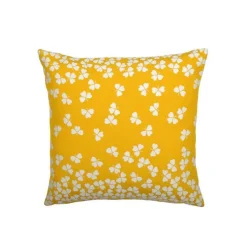Coussin trèfle Fermob coloris miel en acrylique 44 x 44 cm