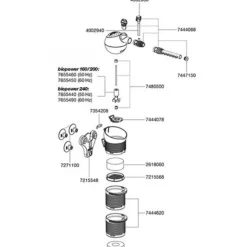Couvercle de rotor bioPower 200 spécifique - Marque EHEIM Pièces détachées