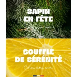 Cracker surprise bougie et bombe de douche senteur sapin My Jolie Candle Noël 2025 – 5,7 x 5,7 x 7 cm