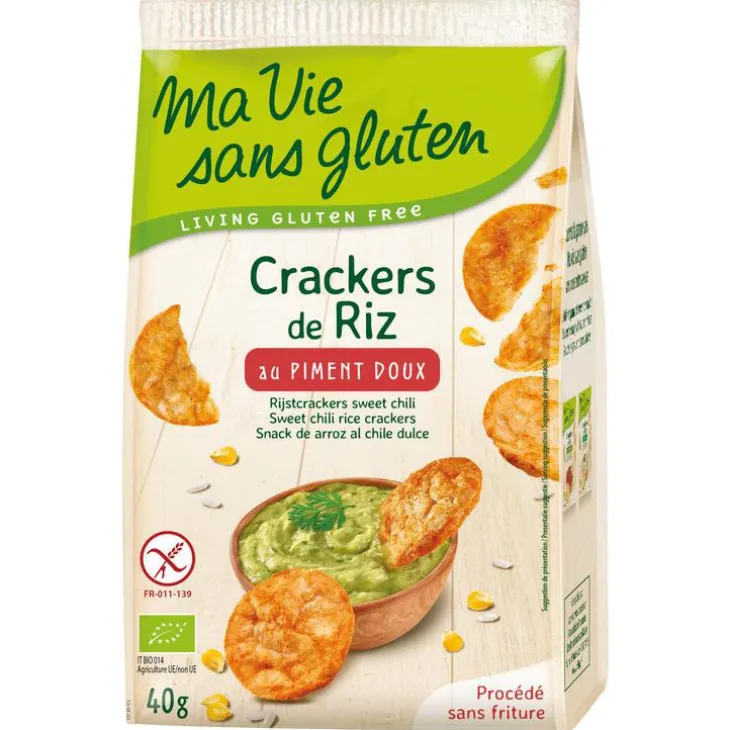 Crackers de riz au piment doux bio en sachet de 40 g