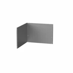 Crédence angle coloris gris en inox Le Marquier - 55 x 1,5 x 40,6 cm