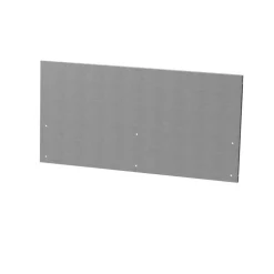 Crédence centrale coloris gris en inox Le Marquier - 80 x 1,5 x 40,6 cm