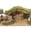 Creche Vide avec Enclos et Arbres 54x25x21xcm Bois Multicolore