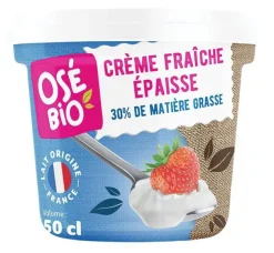 Crème fraîche épaisse Osé Bio - 50cl