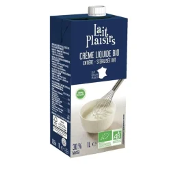 Crème liquide entière bio Lait Plaisirs - 1 L