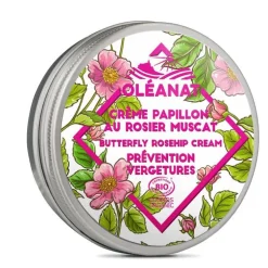 Crème Papillon au Rosier Muscat biologique Oleanat Pot 50 ml rose