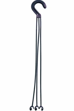 Crochet pour suspension gris anthracite Eda Lotus