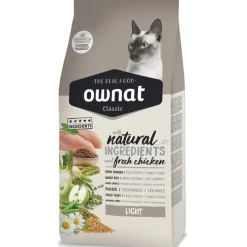 Croquette pour chat adulte Classic Light Cat Ownat- 1,5 kg