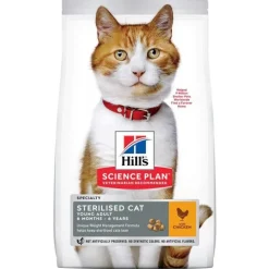 Croquette pour chat adulte stérilisé au poulet Hill's - 3 kg