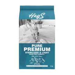 Croquette pour chat adulte stérilisé au poulet light Hays Pure Premium - 6 kg