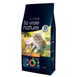 Croquette pour chat au poulet et à la dinde Sa vraie nature - 5 kg
