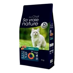 Croquette pour chat stérilisé au canard Sa vraie nature - 8 kg