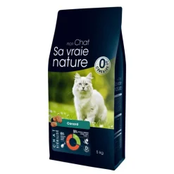 Croquette pour chat stérilisé au canard Sa vraie nature - 5 kg