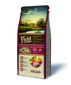 Croquette pour chien adulte de taille moyenne au poulet avec des pommes de terre Sam's Field - 13 kg