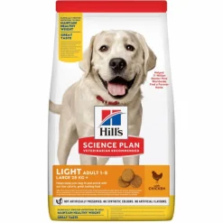 Croquette pour chien adulte grande race light hill's - 18 kg