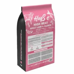 Croquette pour chien adulte à l'agneau et au poisson Hays High Meat - 3 kg