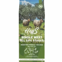 Croquette pour chien adulte mono-protéine d'agneau sans céréales Hays - 12 kg