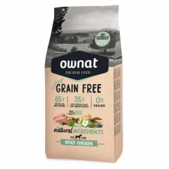 Croquette pour chien adulte Just Grain Free au poulet Ownat - 3 kg