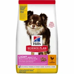 Croquette pour chien adulte de petite taille light au poulet Hill's - 1,5 kg