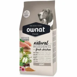 Croquette pour chien adulte light au poulet Ownat - 4 kg