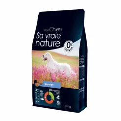 Croquette pour chien adulte au saumon et au hareng Sa vraie nature - 2,5 kg