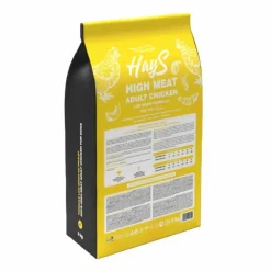 Croquette pour chien adulte au poulet Hays High Meat - 3 kg