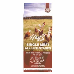 Croquette pour chien adulte mono-protéine de poulet sans céréales Hays - 12 kg