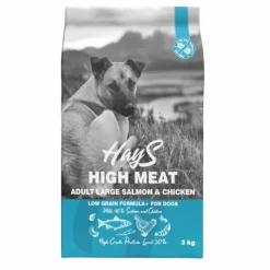 Croquette pour chien adulte de grande taille au poisson et au poulet Hays - 3 kg