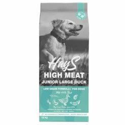 Croquette pour chiot de grande taille au canard Hays High Meat - 12 kg