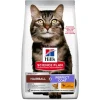 Croquettes pour chat adulte de 1 an et + au poulet boules de poils Hill's Science Plan Feline Hairball & Perfect Coat - 3 kg