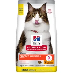 Croquettes pour chat adulte Hill's Science Plan Perfect Digestion - 1,5 kg