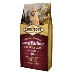 Croquettes pour chat Carnilove lamb & wild boar for adult cats - 6 kg