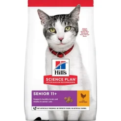 Croquettes pour chat senior au poulet Hill's - 3 kg