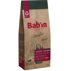 Croquettes pour chien adulte au canard sans céréales Bab'in Signature - 3 kg