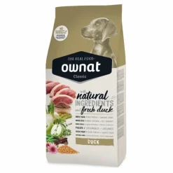 Croquettes pour chien au canard Ownat classic - 12 kg