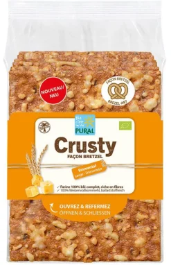 Crusty Bretzel emmental bio Pural - 160 g