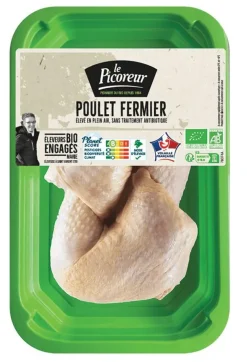 Cuisses de poulet fermier bio Le Picoreur x 2 – 550 g