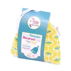 Cup féminine menstruelle avec pochon jaune taille 2