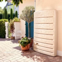 Cuve murale avec robinet coloris sable Graf Extra Slim – 400 L