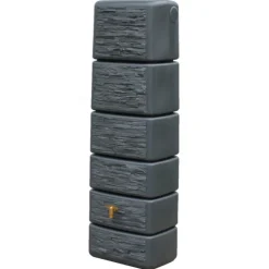 Cuve murale avec robinet coloris gris granit Graf Slim Stone – 330 L