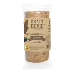 Cylindre de graisse aux baies pour oiseaux Grain de Vie - 350 g