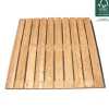 Dalle classique en mélèze en bois naturel huilé certifié FSC® - 100 x 100 x 4 cm