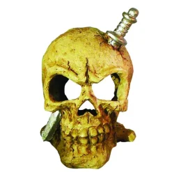 Déco Led Tête de mort Résine 12x11x11 cm