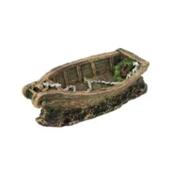 Décor aquarium petite barque 18 cm