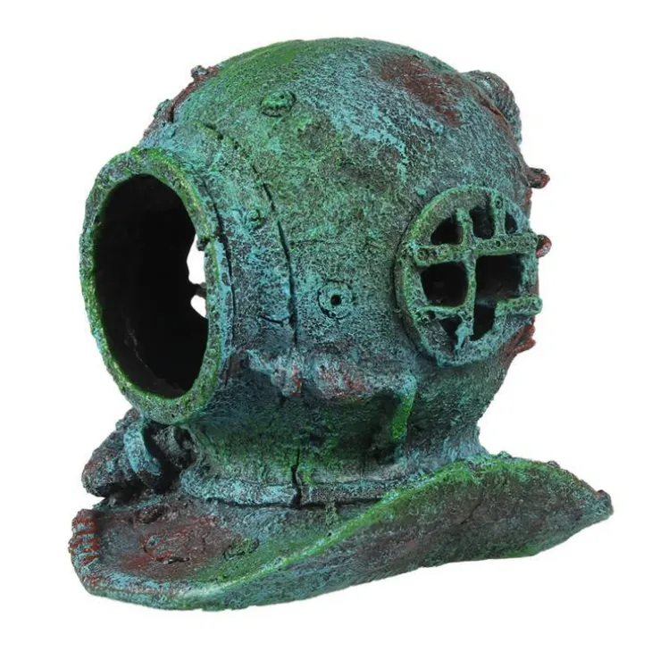 Décor d’aquarium Casque de plongée - 14,5 cm