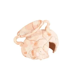 Décor d’aquarium col d’amphore sablée Éléphant en céramique 9 cm