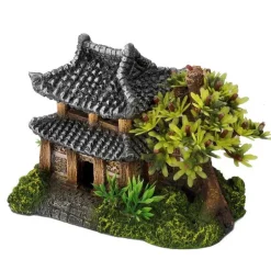 Décor d’aquarium en polyrésine Europet maison d’Asie