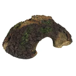 Décor d'aquarium Oakly Stump 3 coloris marron en résine de polyester - 26,5 x 18,5 x 9 cm